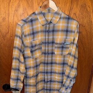 Live Water Yellow Plaid Button-Up Shirt